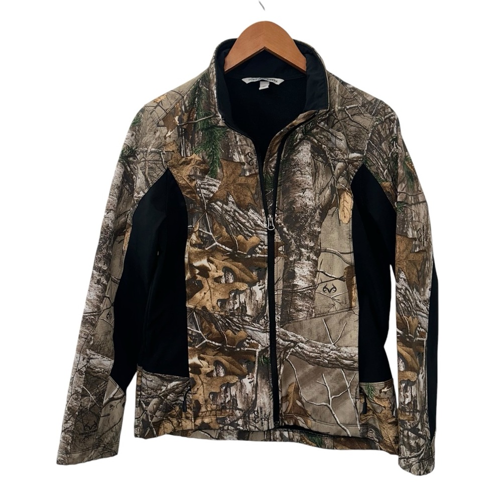 Port Authority ladies RealTree Camouflage Colorblock Soft Shell Jacket sz M